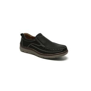 Aston Marc Men's Slip On Comfort Casual Shoes Black Size 10